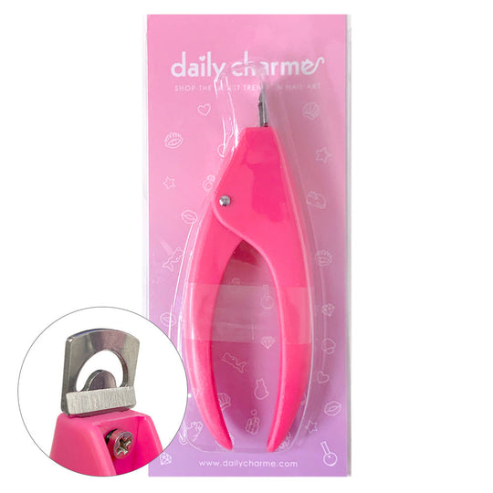 Daily Charme - Nail Extension Tips Clipper / Hot Pink