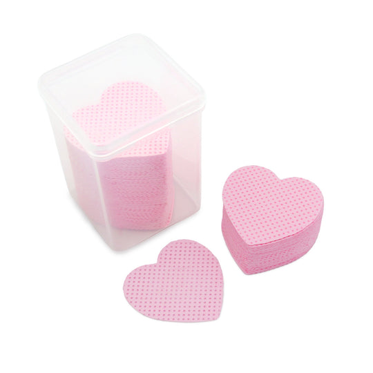 Daily Charme - Heart-Shaped Nail Cleansing Wipe / Pink / 200 pcs