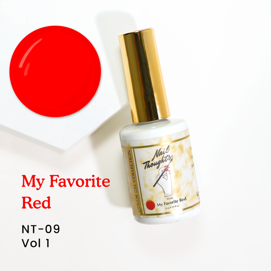 Nail Thoughts Color Gel - My Favorite Red - #NT-09