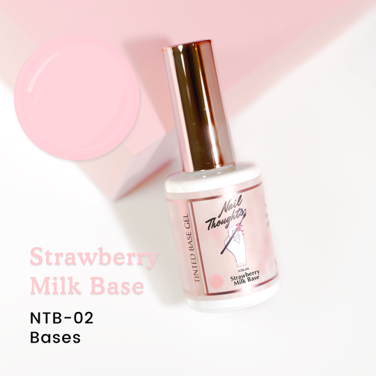 Nail Thoughts Tinted Base Gel - Strawberry Milk Base - #NTB-02