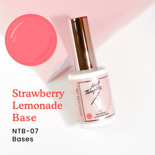 Nail Thoughts Tinted Base Gel - Strawberry Lemonade Base - #NTB-07