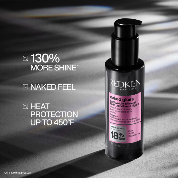 Redken - Naked Gloss Lightweight Shine Oil – 100ml / 3.4 oz