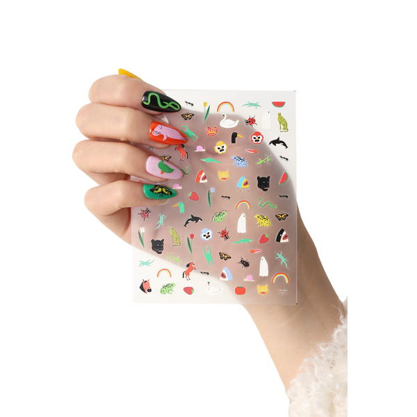 Never Have I Ever - Natural World Nail Stickers By Lorien Stern Bugs