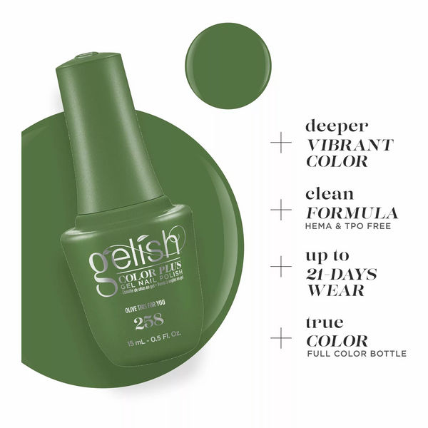 Gelish Gel Color Plus - Olive This For You 0.5 oz