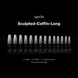 Apres - ombre gel-x - sculpted coffin long (210 pcs)