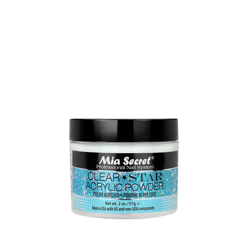 Mia Secret - Clear Stars Acrylic Powder For Nails 2 Oz