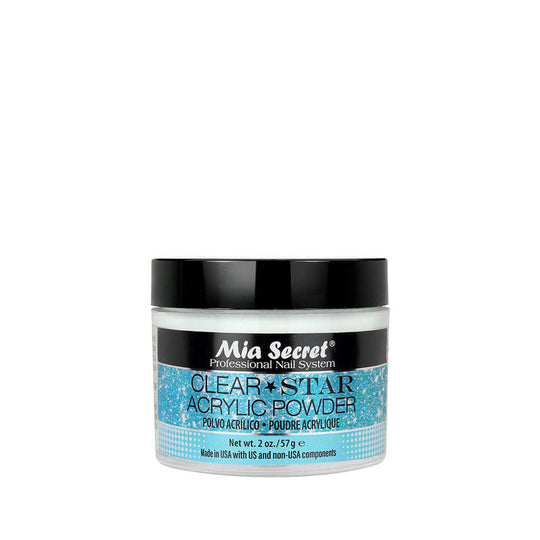 Mia Secret - Clear Stars Acrylic Powder For Nails 2 Oz