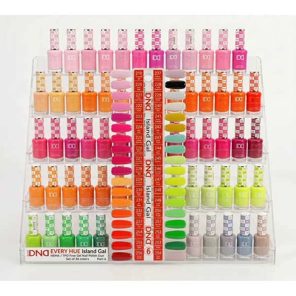 DND - Hema-Free & TPO-Free Gel & Lacquer - Part 07 - Set Of 36 Colors - Island Gal