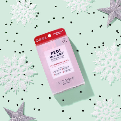 Voesh - Pedi in a Box Deluxe 4 Step - Peppermint Swirl