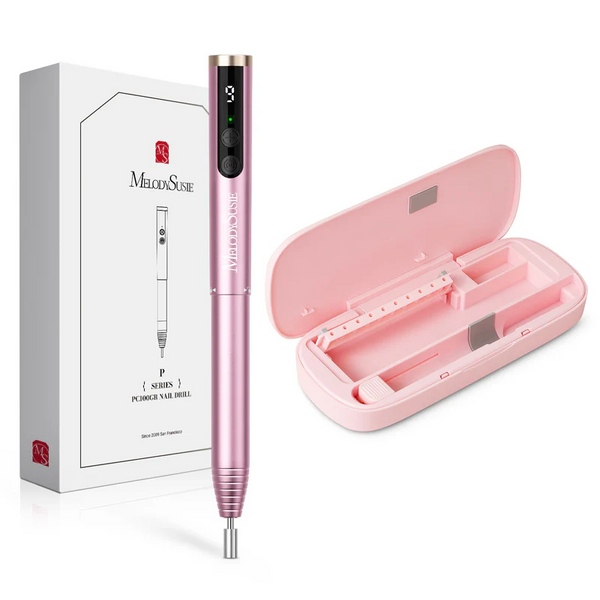 MelodySusie - PocketNail PC100G Pen-Shaped Portable Rechargeable Nail Drill 20,000 RPM - Cotton Candy Pink