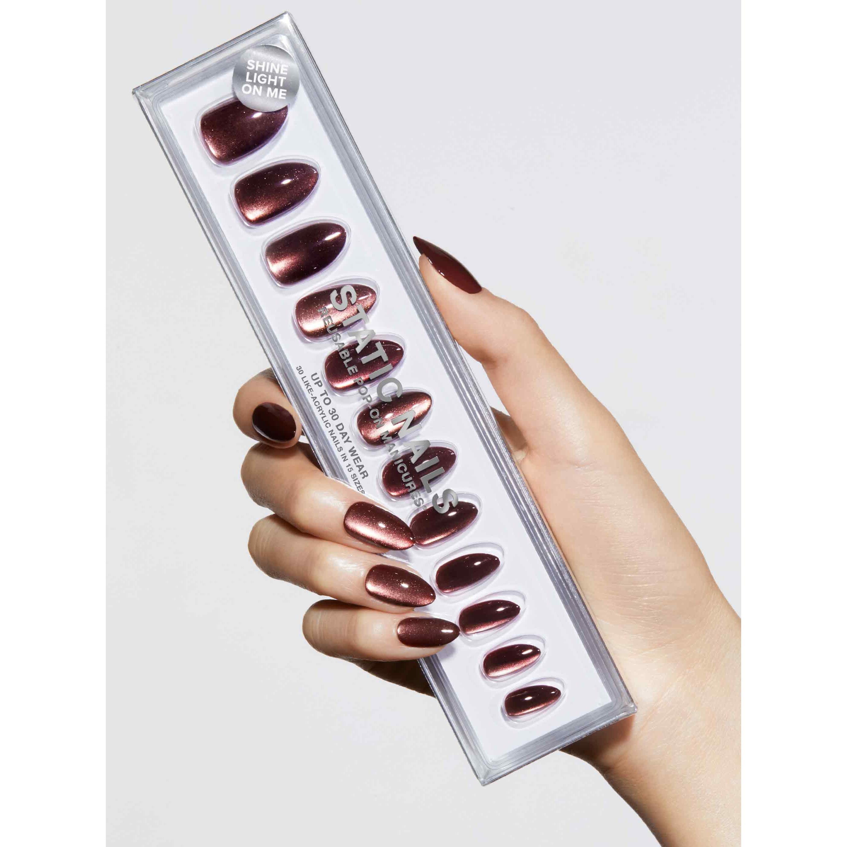 Static Nails - Reusable Pop-On Manicures - Influenced Almond – Sleek Nail