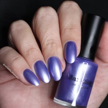 Maniology - Stamping Nail Polish - Satin Slumber: Silk Sheets (P177) - Purple Smooth Metallic