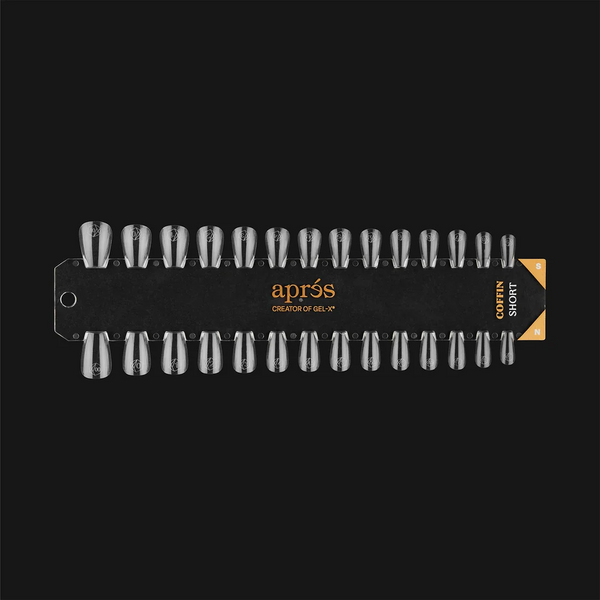 Apres - Gel-X Tip Swatch: Natural/Sculpted Coffin Short