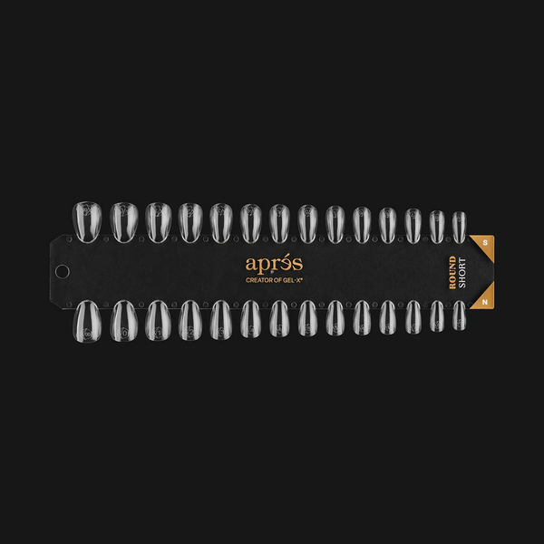 Apres - Gel-X Tip Swatch: Natural/Sculpted Round Short