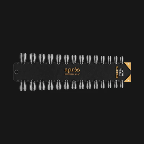 Apres - Gel-X Tip Swatch: Natural Stiletto Extra Short
