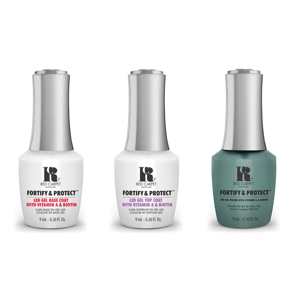 Red Carpet Manicure - Fortify & Protect Combo - Base, Top & Boundary Breaker 0.3 oz