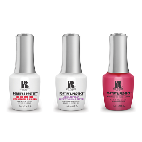 Red Carpet Manicure - Fortify & Protect Combo - Base, Top & Elevate My Style 0.3 oz