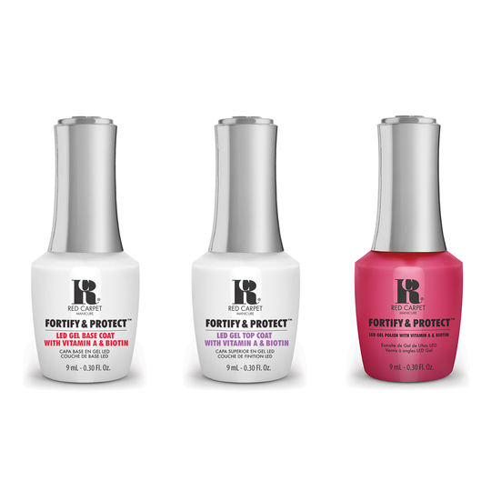 Red Carpet Manicure - Fortify & Protect Combo - Base, Top & Elevate My Style 0.3 oz