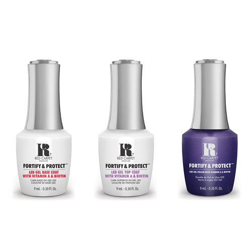 Red Carpet Manicure - Fortify & Protect Combo - Base, Top & Femme Fatale 0.3 oz