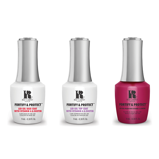 Red Carpet Manicure - Fortify & Protect Combo - Base, Top & Film Debut 0.3 oz