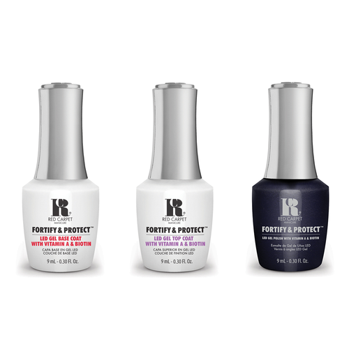 Red Carpet Manicure - Fortify & Protect Combo - Base, Top & I Do My Own Stunts 0.3 oz