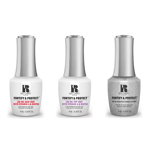 Red Carpet Manicure - Fortify & Protect Combo - Base, Top & Love To Be Luxe 0.3 oz