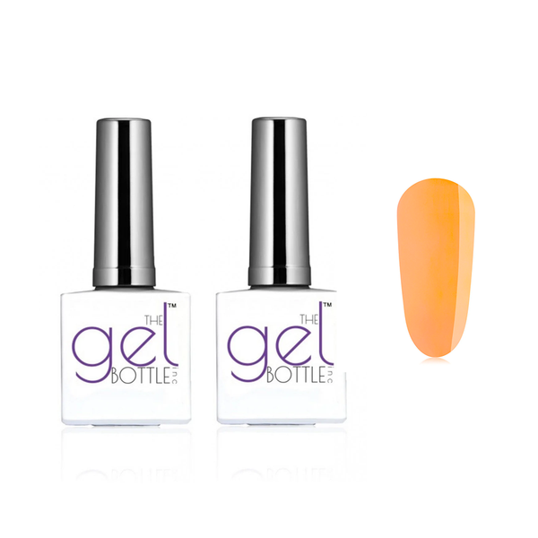The GelBottle Inc - Gel Combo - Rubber Base, Extreme Shine Top & Orange Princess