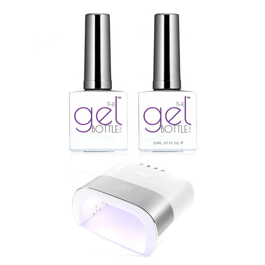 The GelBottle Inc - Gel Starter Kit - Rubber Top & Base, & Lamp