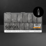 SOFGEL - Softips Pro XV Natural Stiletto Long - (600 Pcs)