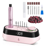 MelodySusie - SC320A Desktop Multifunctional Rechargeable Nail Drill 30,000RPM - Pink