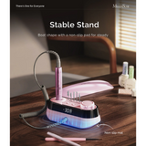 MelodySusie - SC320A Desktop Multifunctional Rechargeable Nail Drill 30,000RPM - Pink