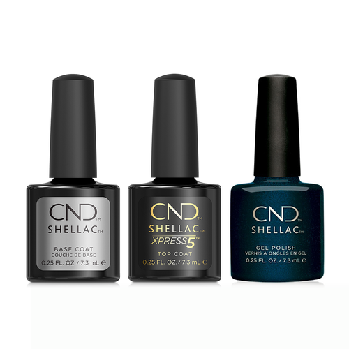 CND - Shellac Combo - Base, Top & Midnight Swim