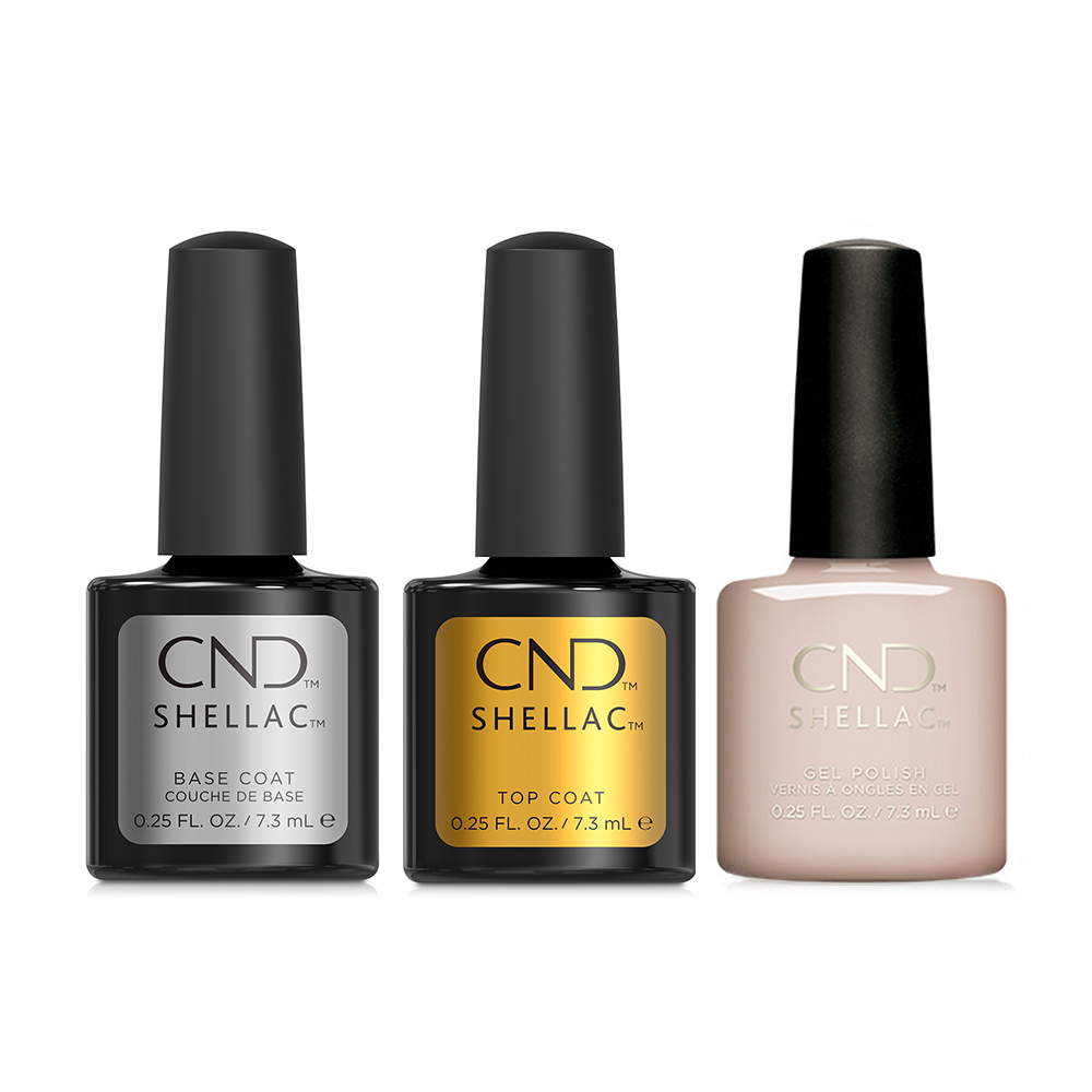 CND - Shellac Combo - Base, Top & Cashmere Wrap – Sleek Nail