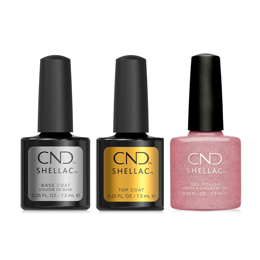 CND Shellac Base Top & Untitled Bronze Gel Set | Sleek Nail