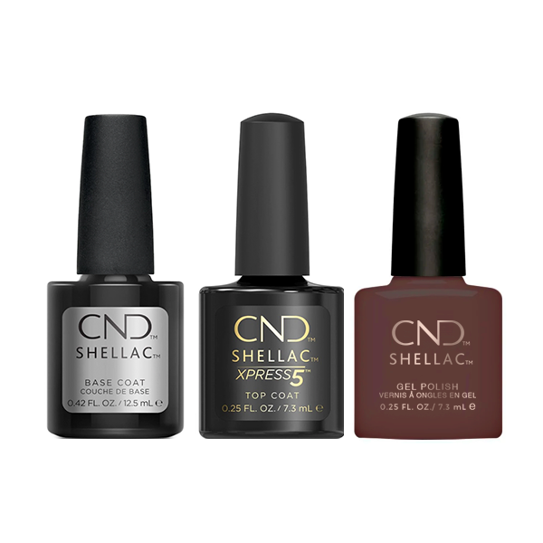 CND - Shellac Xpress5 Combo - Base, Top & Unearthed 0.25 oz