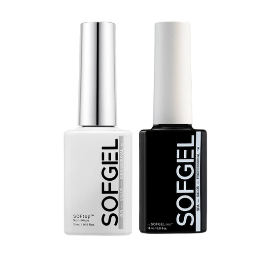 SOFGEL - Tip Adhesive Gel + Top Coat Bundle