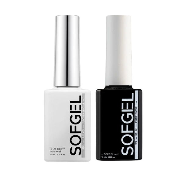SOFGEL - Tip Adhesive Gel + Top Coat Bundle