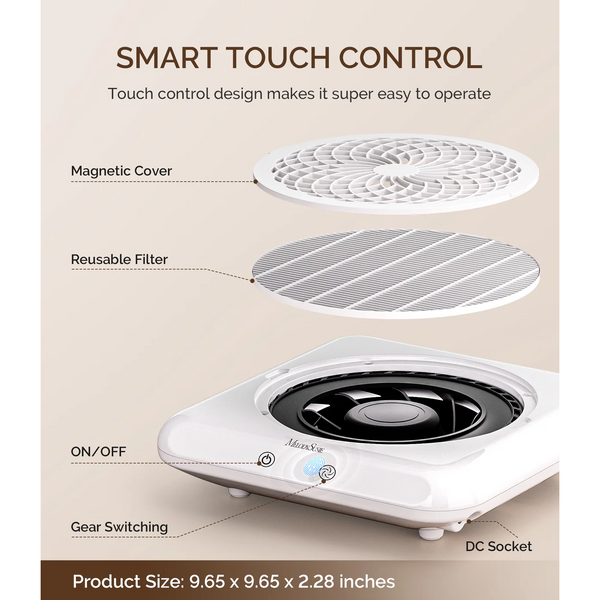 MelodySusie - SProF Nail Dust Collector - White