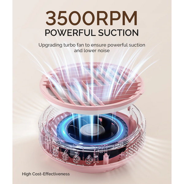 MelodySusie - SProR Cordless & Rechargeable Nail Dust Collector - Pink