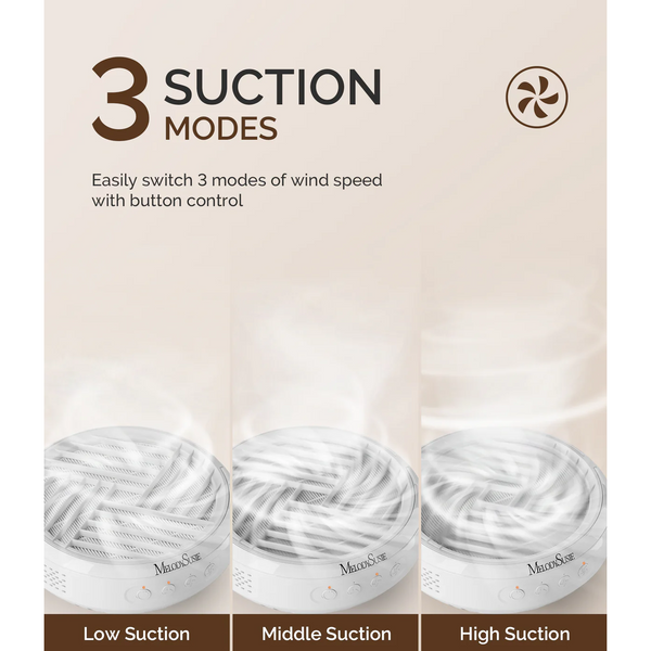 MelodySusie - SProR Cordless & Rechargeable Nail Dust Collector - White