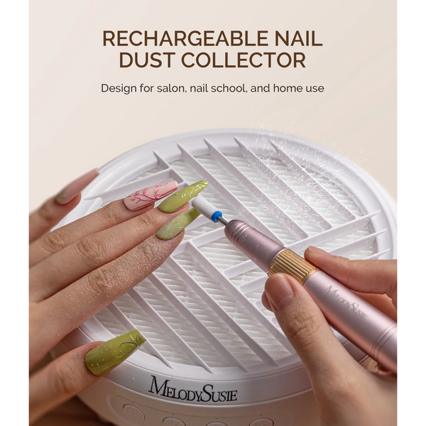 MelodySusie - SProR Cordless & Rechargeable Nail Dust Collector - White