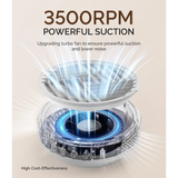 MelodySusie - SProR Cordless & Rechargeable Nail Dust Collector - White