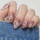Maniology - Stamping Plate - Sakura Showers (M663) - Nail Stamping Plate