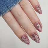 Maniology - Stamping Plate - Sakura Showers (M663) - Nail Stamping Plate