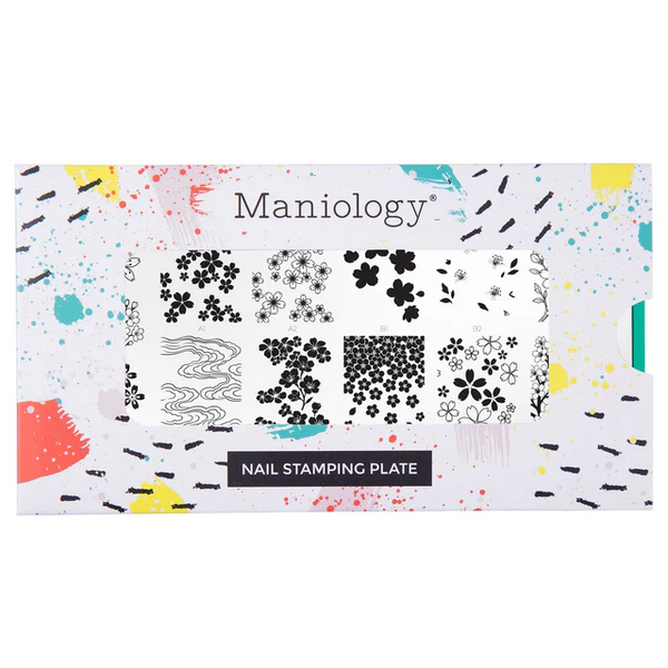 Maniology - Stamping Plate - Sakura Showers (M663) - Nail Stamping Plate