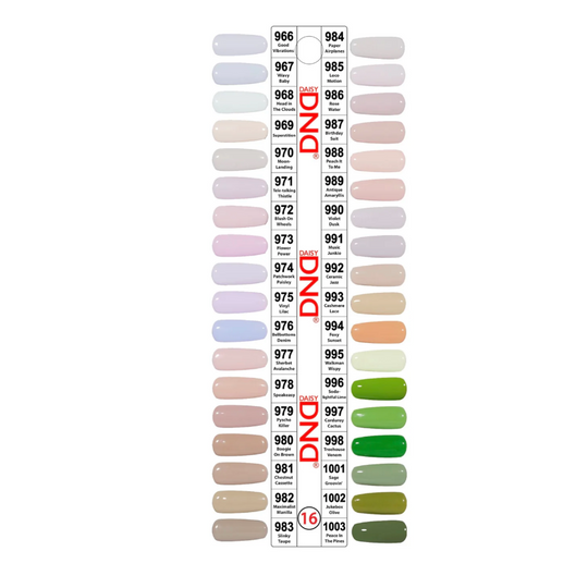 DND - DC Swatch Set - Gel & Lacquer Swatch - Single #16