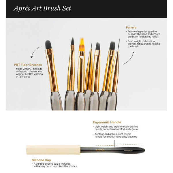 Apres - Art Brush Set - 7Pcs
