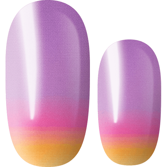 Lily and Fox - Nail Wrap - Tropical Sunset