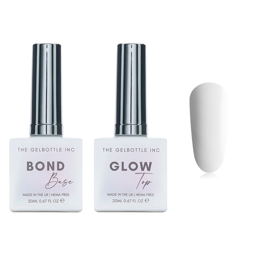 The GelBottle Inc - Gel Combo - Bond Base, Glow Top & Hema-Free Paint - Daisy