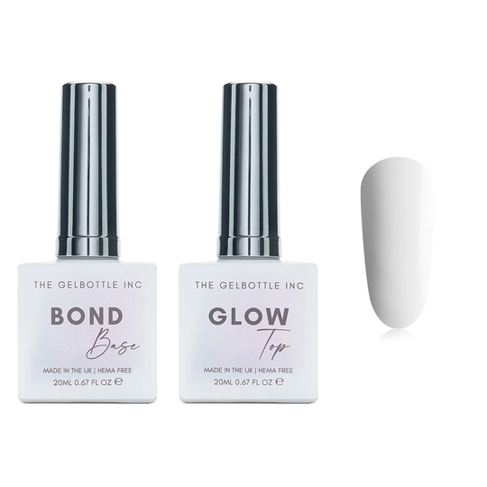 The GelBottle Inc - Gel Combo - Bond Base, Glow Top & Hema-Free Paint - Daisy